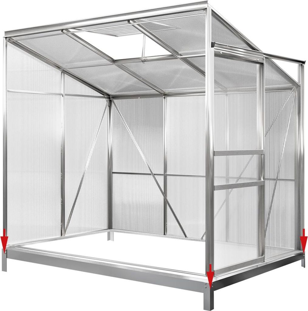 Deuba Base per Serra Zincata 190x122 cm Fondamenta Telaio Immagine del prodotto 