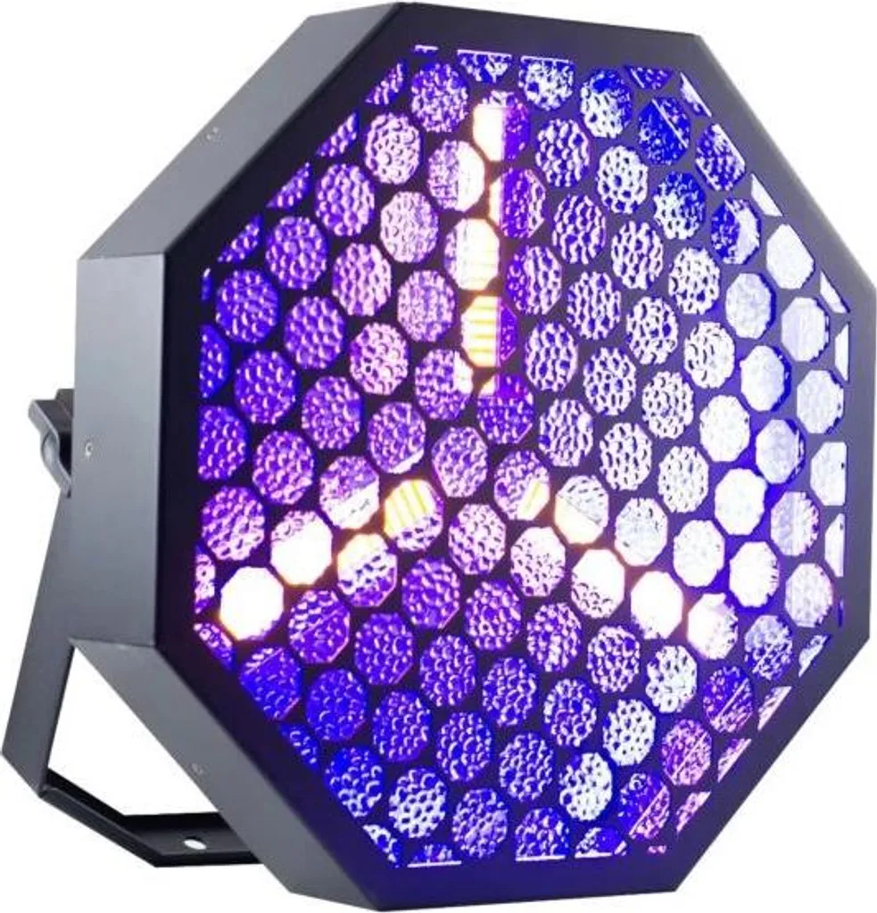 Projecteur de scène LED rétro LIGHT4ME LUMEN OCTO à 8 lampes d'effet