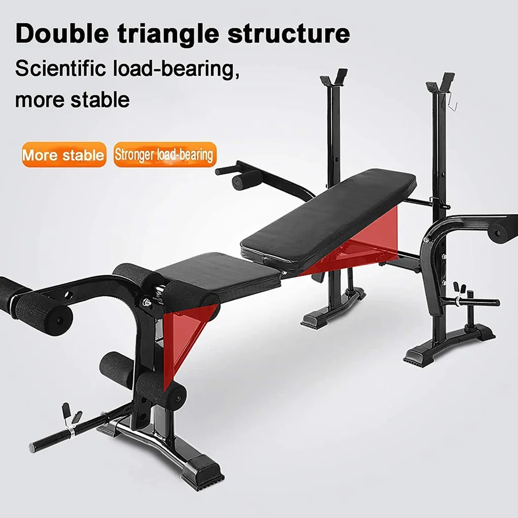 Appareil musculation corps complet avec kit développé couché noir robuste - 3