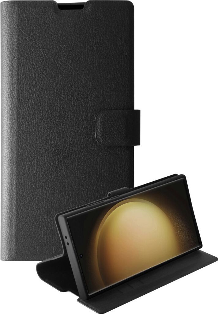 Premium Wallet, Book Cover für Galaxy S24 Ultra Schwarz (64075)
