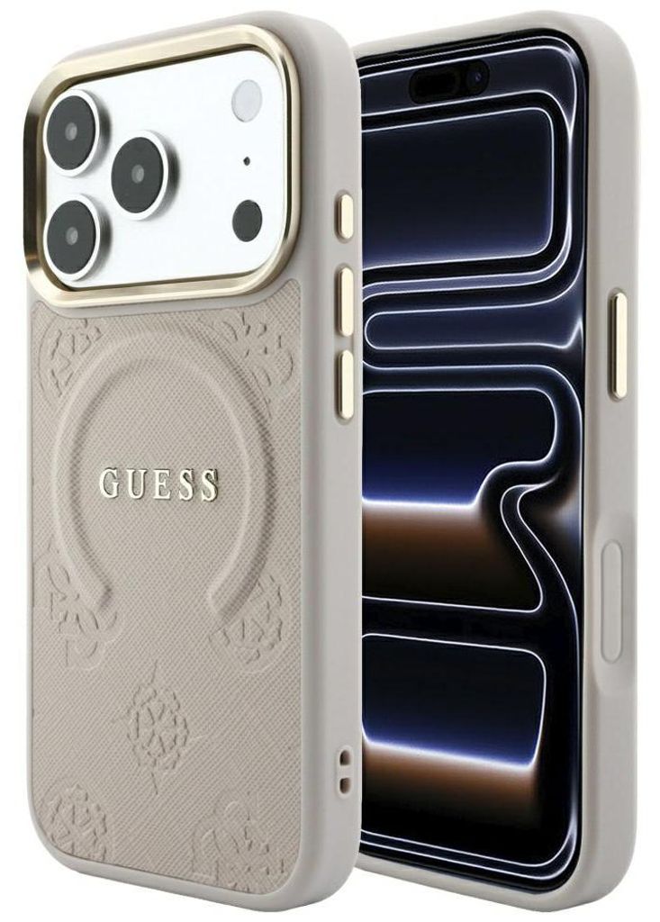 Hülle Guess Saffiano Peony & Ring für iPhone 18 Pro / 17 Produktbild 
