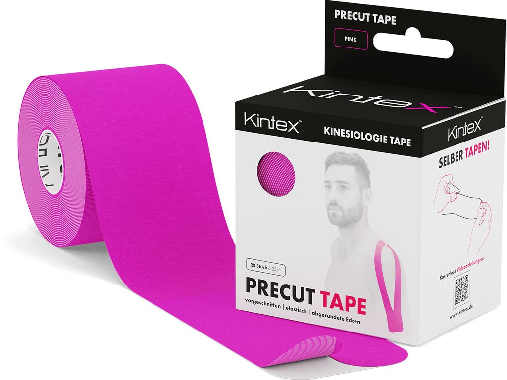 Kintex Kinesiologie Tape PreCut, 20 Streifen [25cm x 5cm] Produktbild 