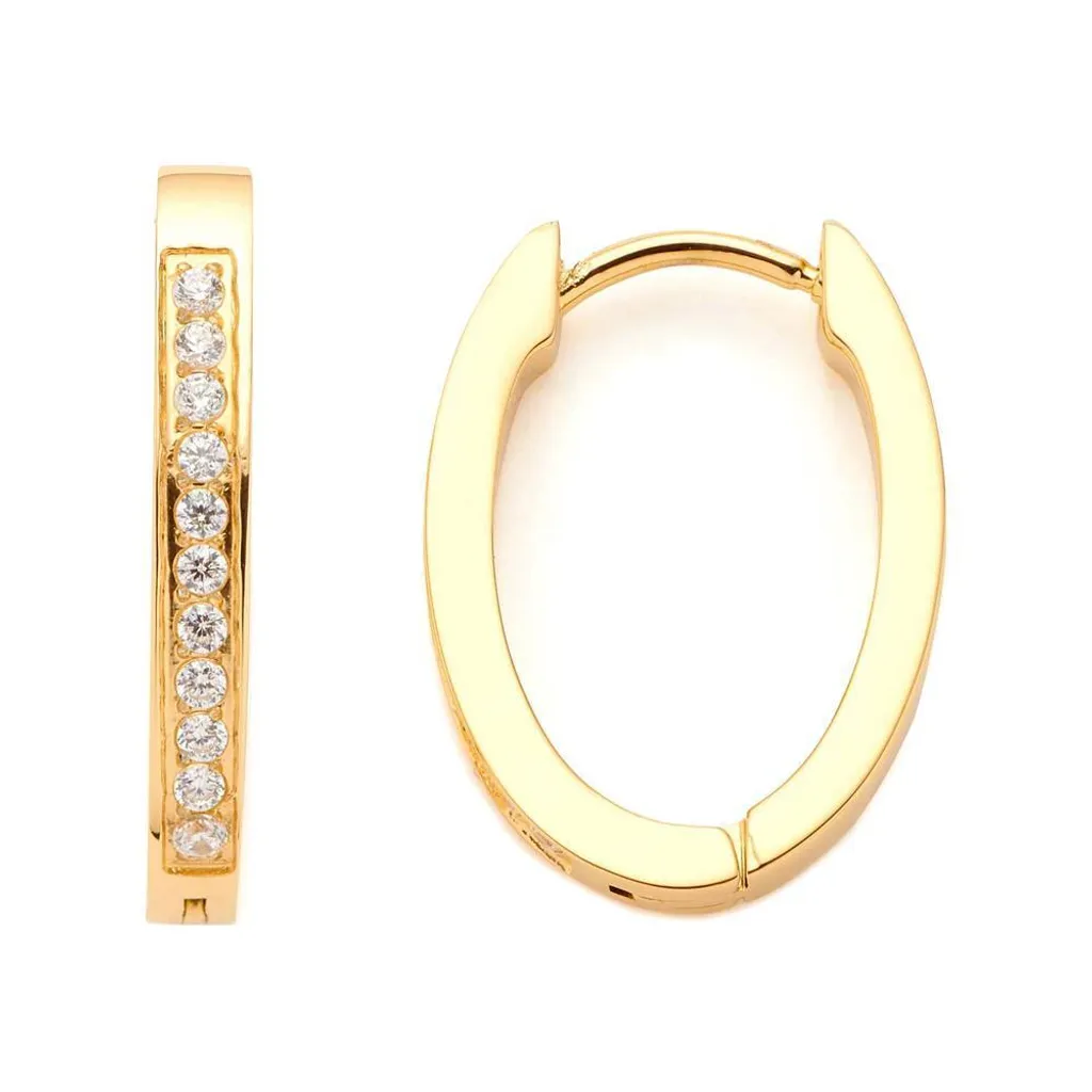 Créoles dorées Kreole Gold Glitz Ronia Beauty pour vos soirées et fêtes