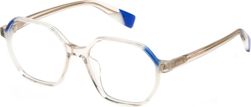 Furla VFU578 Transparent beige 53/16/135 Damen Brillen