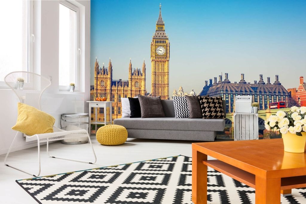 Vlies Fototapete WESTMINSTER BRIDGE 375 x 250 cm (inkl. Produktbild 