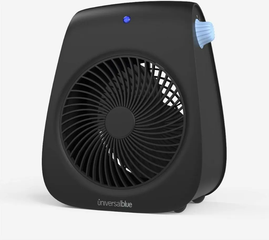 Chauffage d'appoint vertical 2000 W noir pour un confort hivernal total