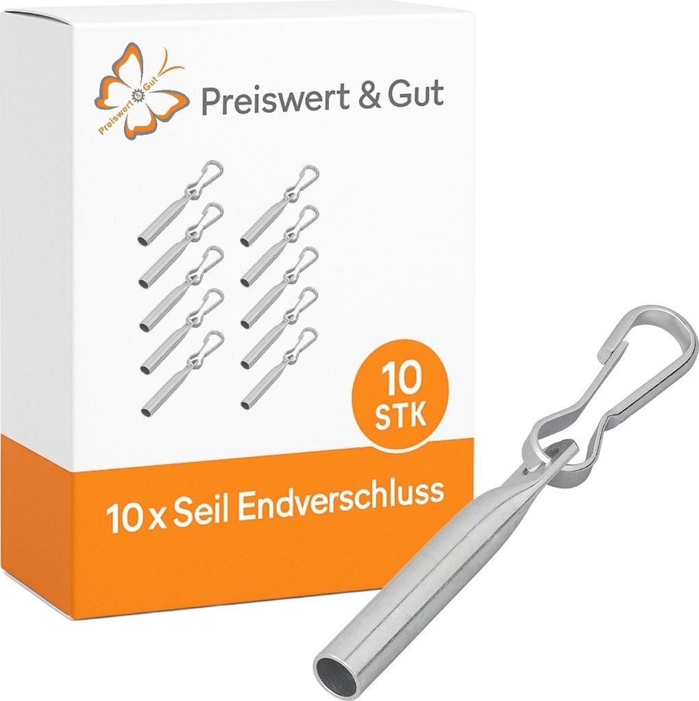 10x Simplexhaken Set L90mm Ø8 mm Zelte Kabelendverschluss Produktbild 