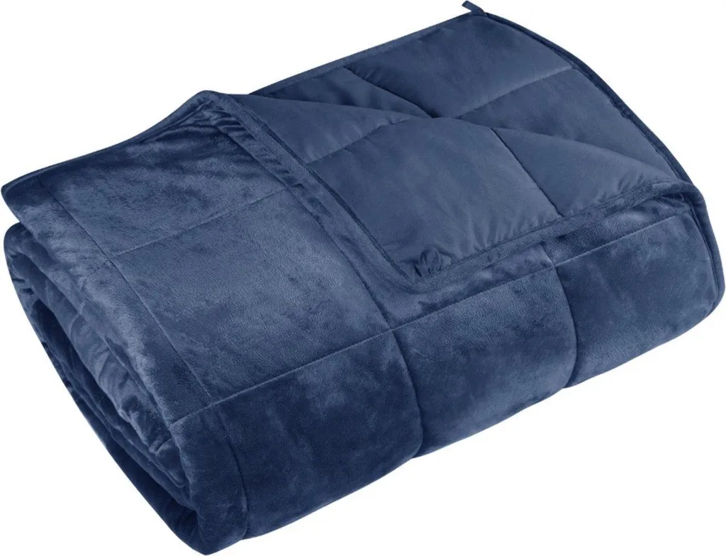 Happyment Weighted Blanket 9kg Blu - Ottimizzazione Sonno e Stress - 2