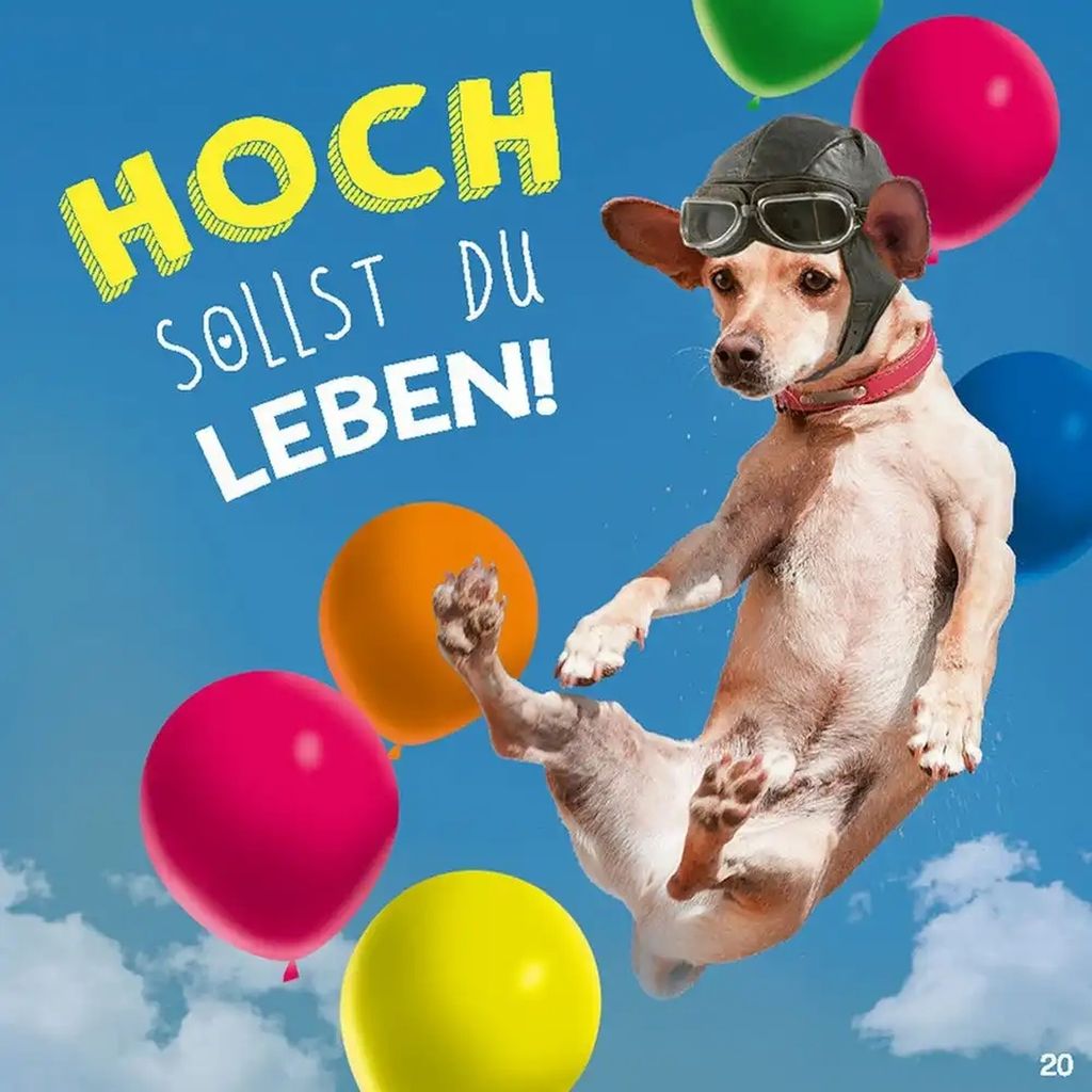 Geburtstagskarte mit Musik-Hoch sollst du leben! Produktbild 