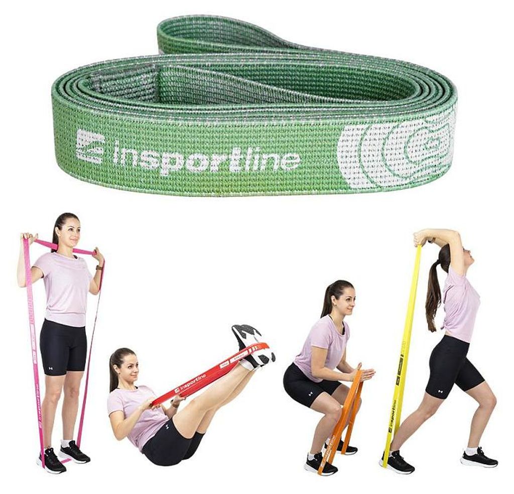 Insportline Krafttrainingsgummiband Rand Light 208x3,3 cm / 5 kg