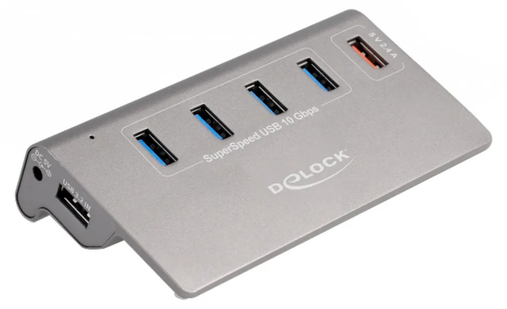 Hub USB 4 Ports Type-A Haute Vitesse 10 Gbps avec Fonction de Charge