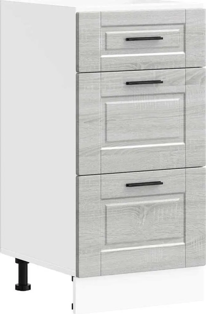 Mobile Base Cucina Porto Grey Sonoma | Design Moderno vidaXL 81,5cm