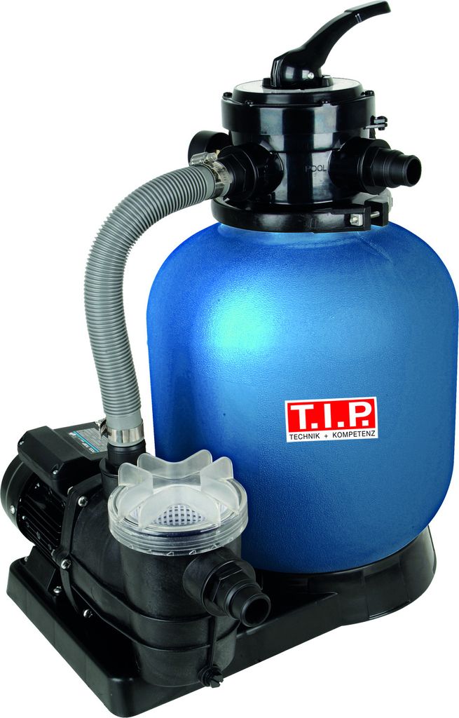 T.I.P. SPF 370 F Poolfilteranlage, Durchfluss max.: 7.000 l/h, Leistung: 550 W, Poolgröße max. 40m³