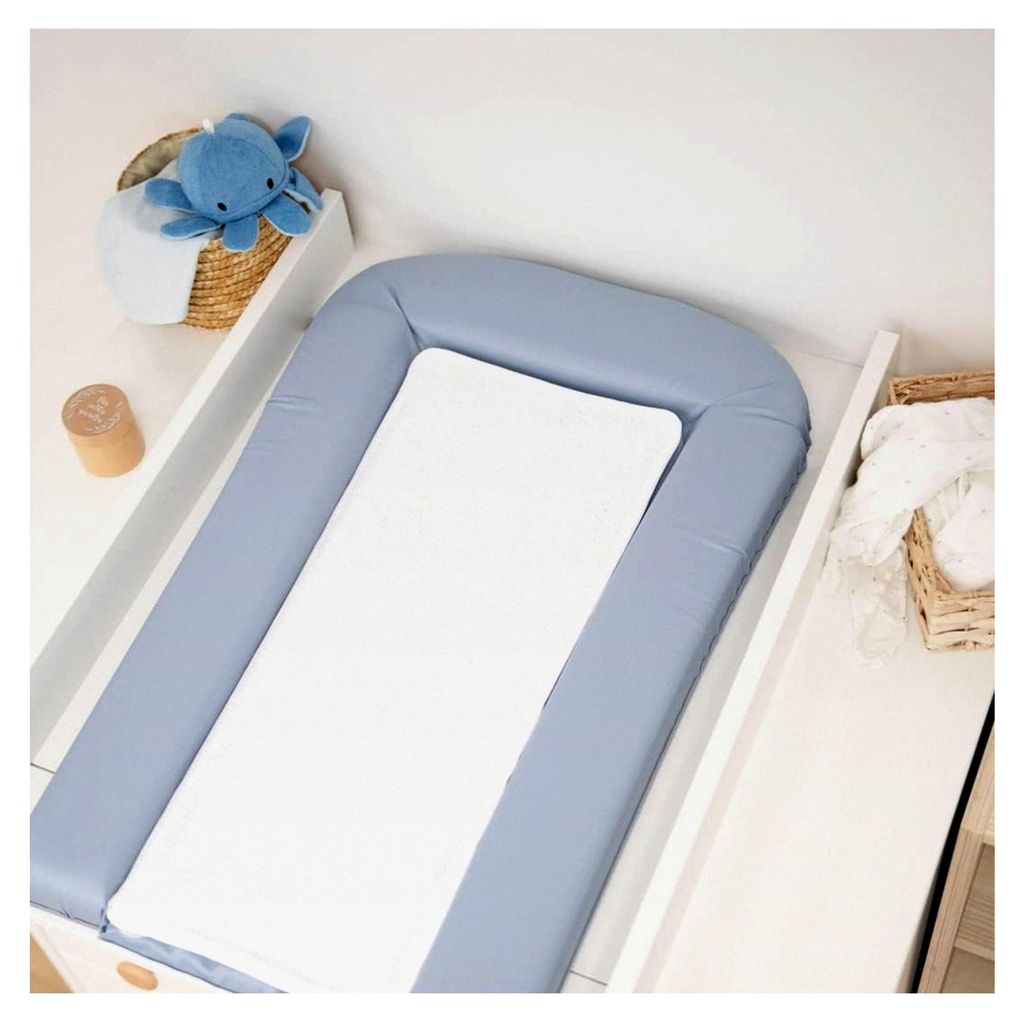 PVC-Matte mit 2 abnehmbaren Schwämmen, Komfort 42x70 cm Cloud