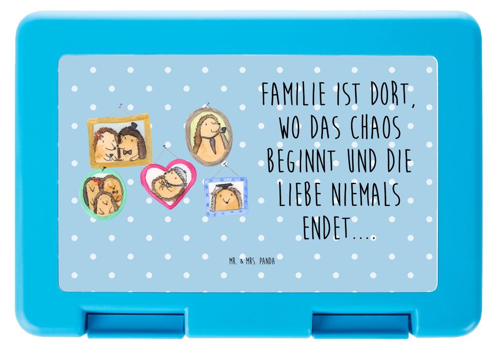 Mr. & Mrs. Panda Bentobox Igel Familie - Blau Pastell - Produktbild 