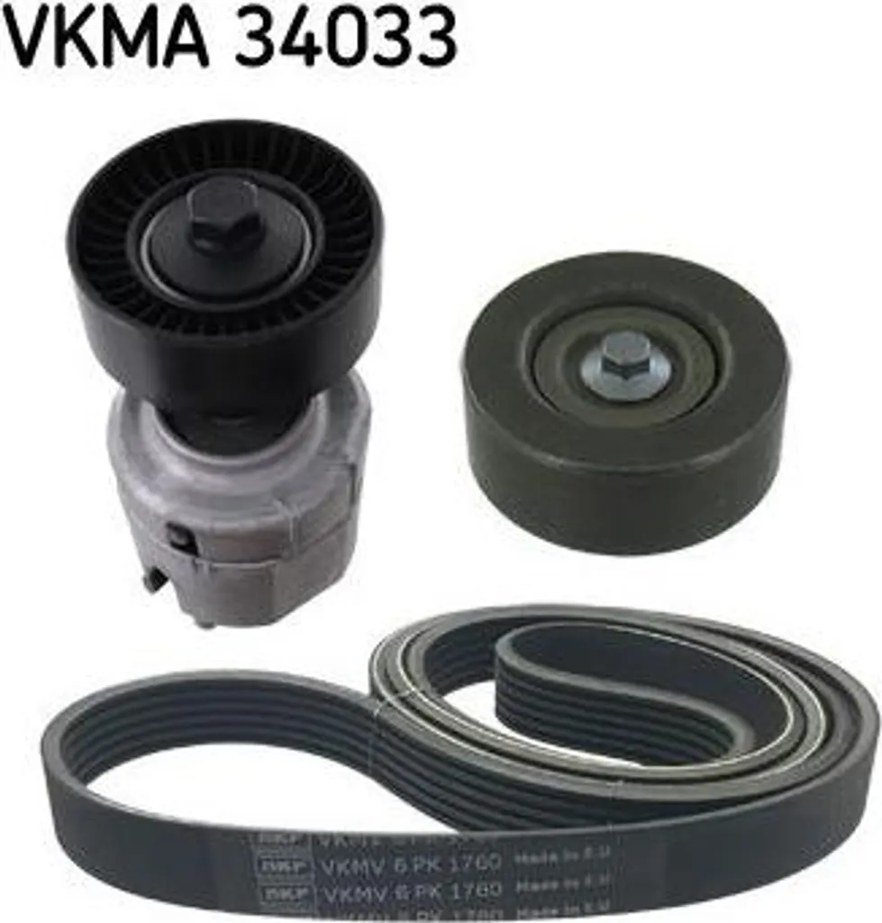 Pack de Révision Courroie Ford Fiesta et Escort - SKF Qualité Origine