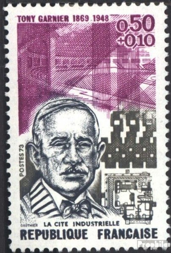 Briefmarken Frankreich 1973 Mi 1856 (kompl.Ausg.) postfrisch Garnier