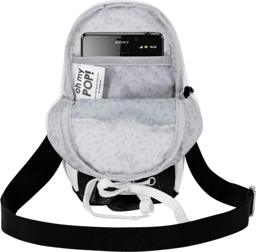 Oh My Pop! Sneakers Borsa a tracolla nera - 3