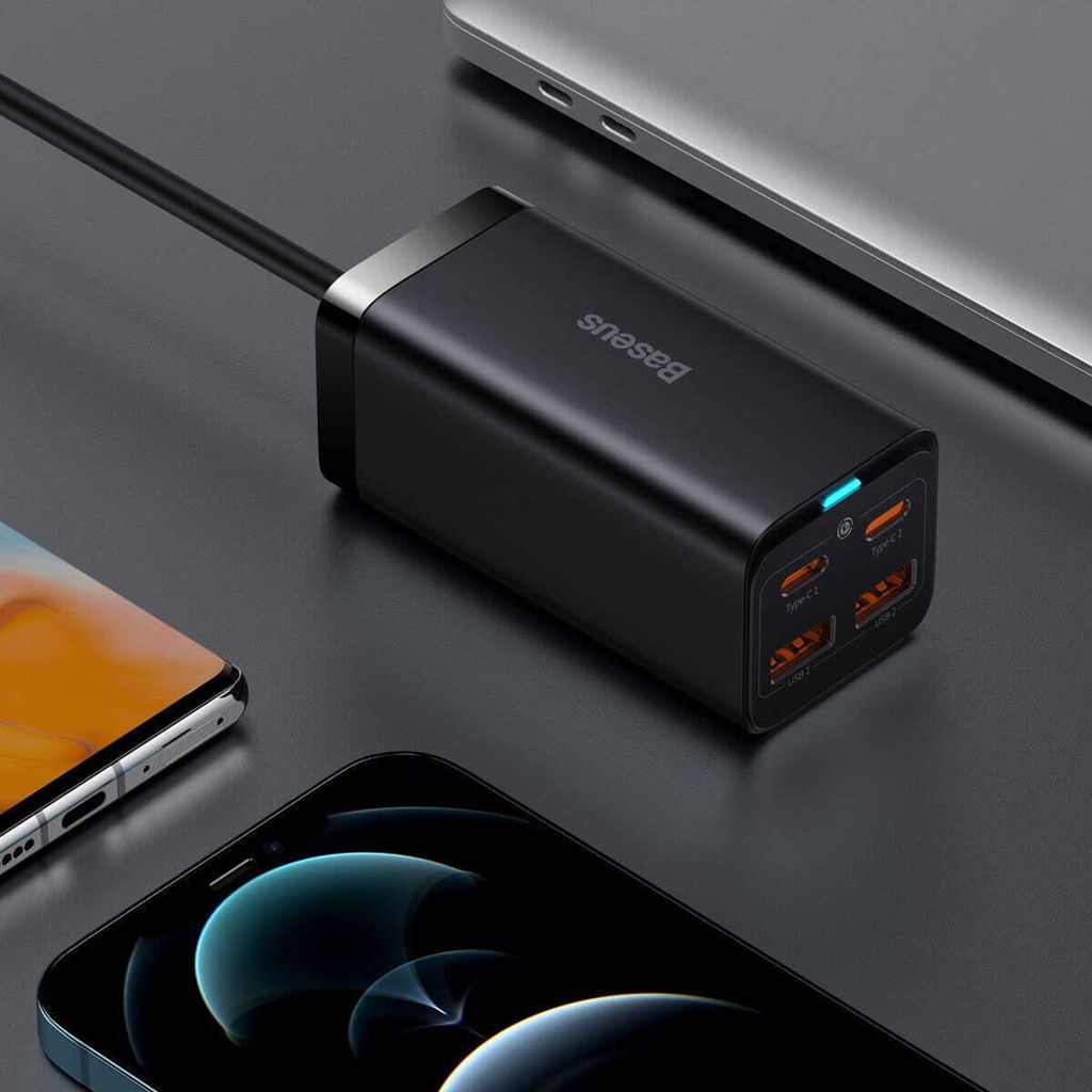 Baseus GaN3 Pro Wandladegerät 2xUSB-C + 2xUSB, 100W Produktbild 18
