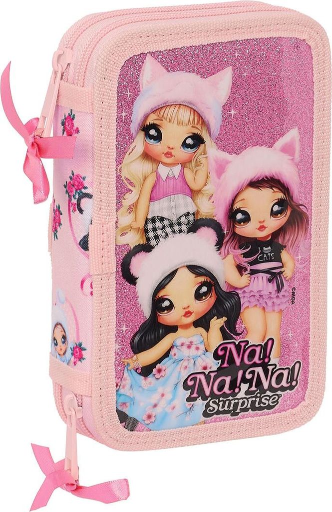 Safta Double Filling Nanana Fabulous Federmäppchen 28 Einheiten Rosa Mann Rosa One Size