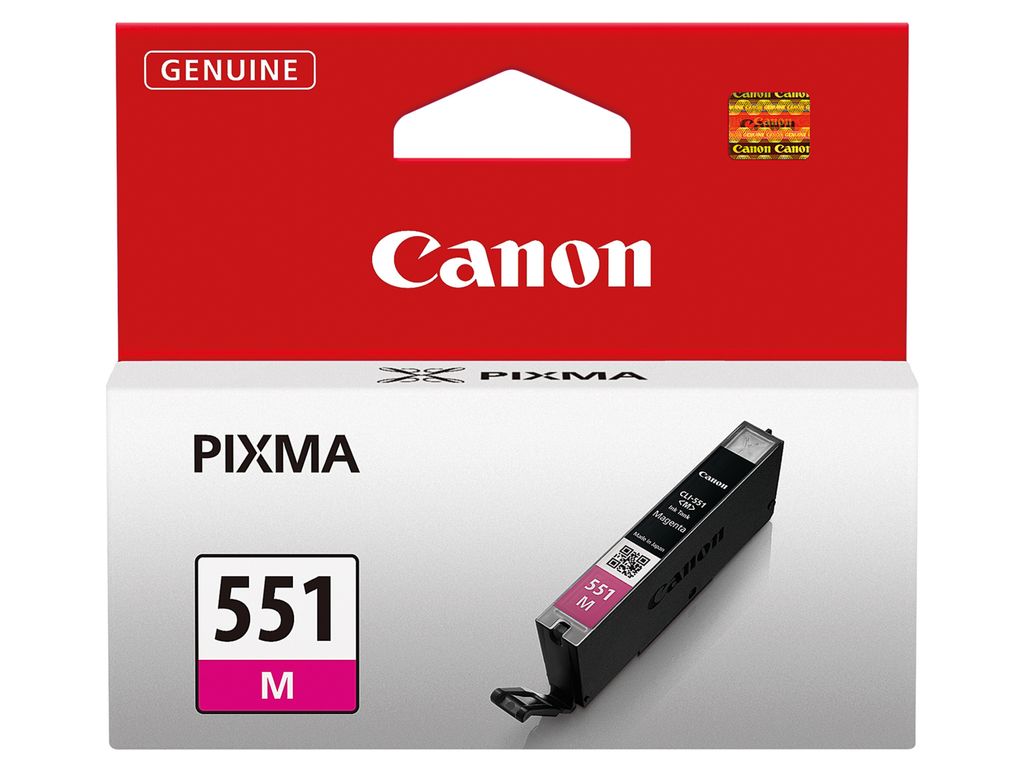 Canon CLI-551M Tinte Magenta, Standardertrag, Foto magenta, Produktbild 