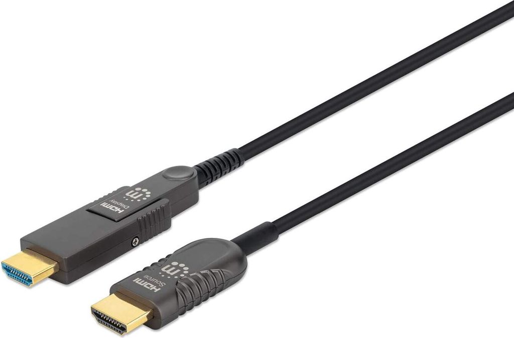 MANHATTAN HDMI LWL Stecker-Stecker/MicroHDMI St 4K@60Hz 20m