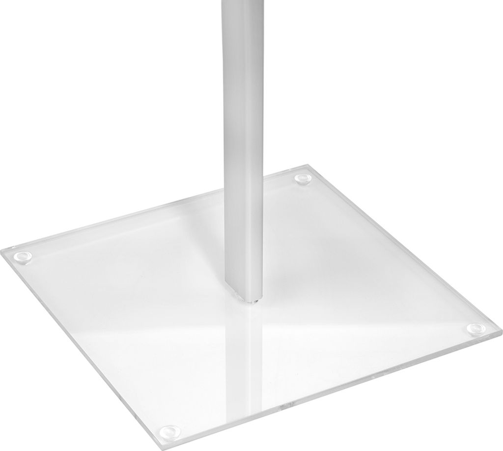 Bodengestell mit abschließbarer Losbox aus opalem Acrylglas Produktbild 5