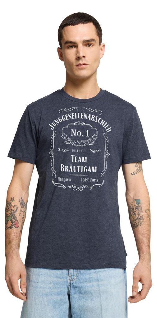 Spreadshirt JGA Team Bräutigam Junggesellenabschied No.1. Outfit Männer Premium T-Shirt, M, Jeansblau
