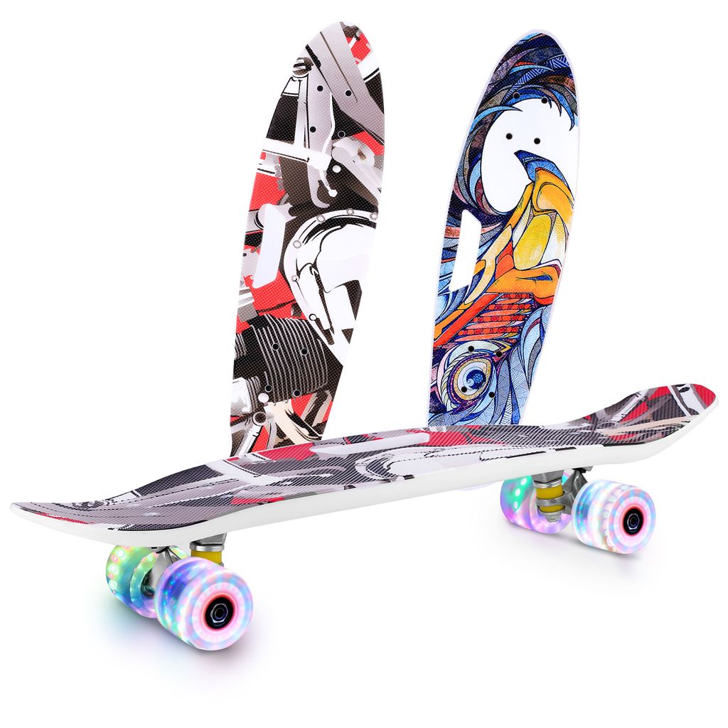ANCHEER Skateboard 79cm Ahornholz Komplettboard mit ABEC-7 Kugellager für Jungen 
