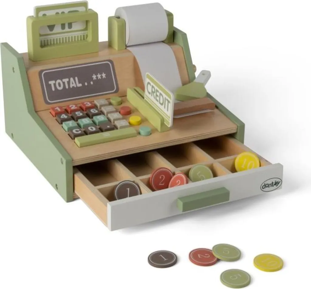 Caisse enregistreuse avec accessoires Dantoy - Jeu d'imitation durable - 11