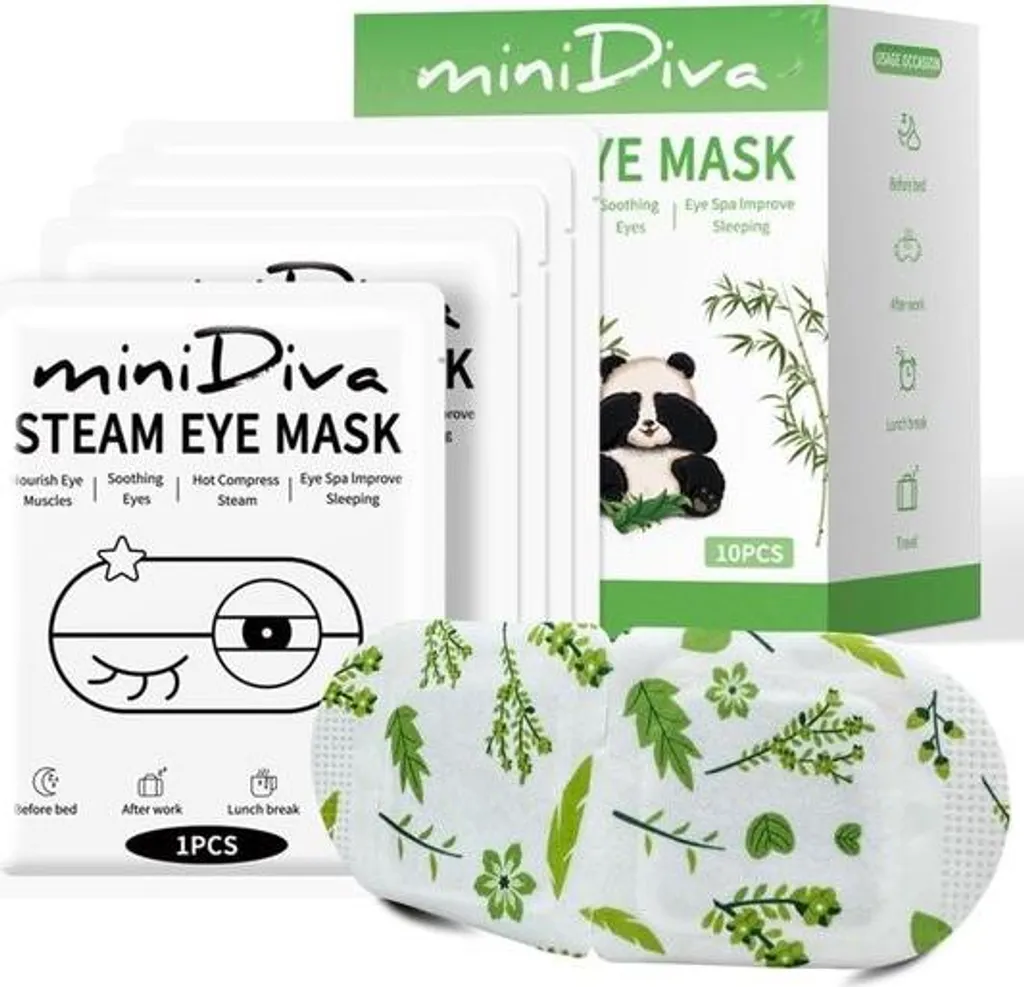 Masque ophtalmique chauffant à la vapeur détente yeux secs - Boîte 10pcs