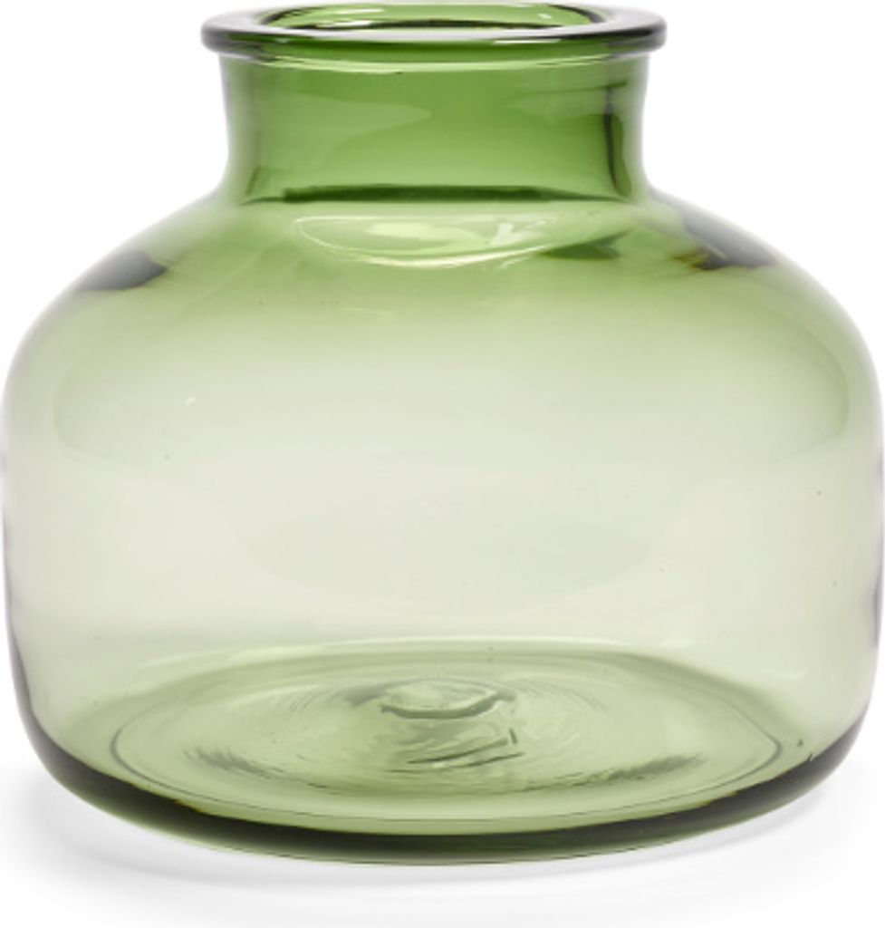 Serax Vase - Blumenvase, Glas, Grün, D 25 cm, H 22 cm