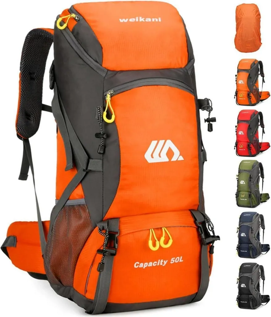 Recensione Zaino Jianyana 50L Trekking Arancione - Impermeabile