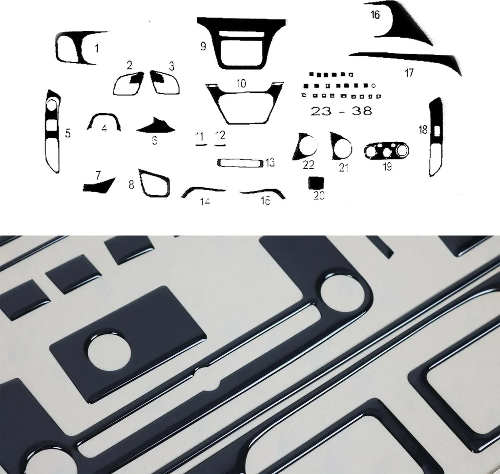 Kit Estetico Interni Iveco Daily 2014-2019 Piano Black Luxury Edition