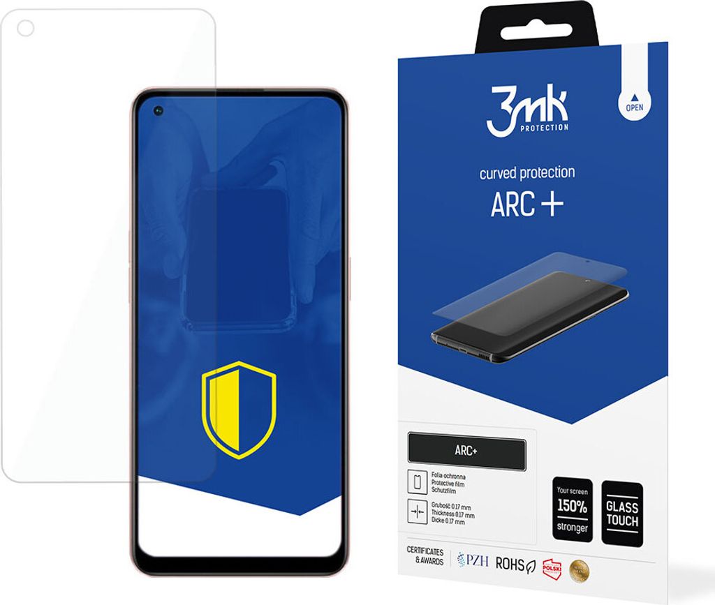 3mk Display Schutzfolie ARC+ für Oppo A96 5G 0,17mm Self-Heal