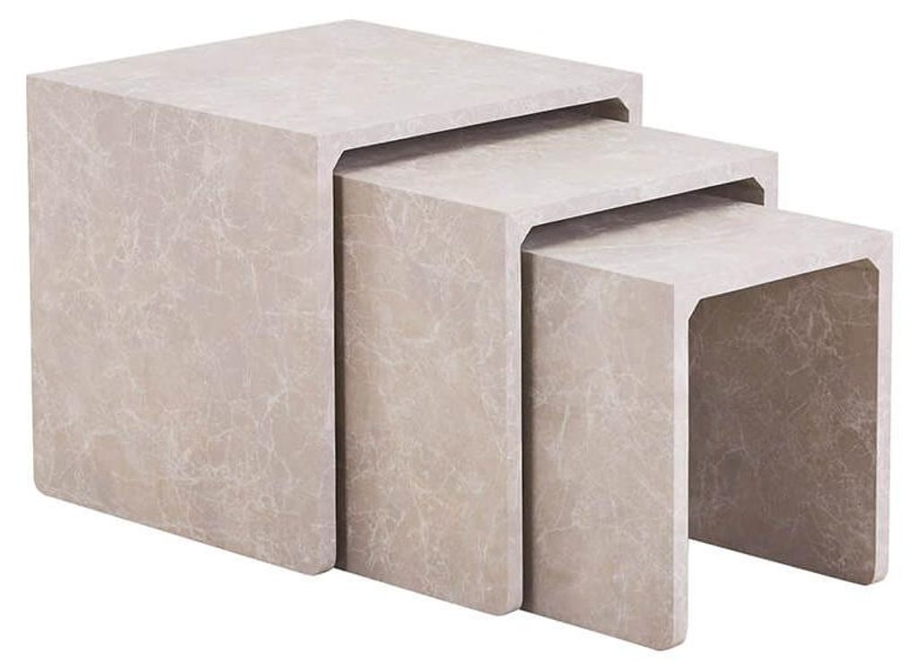 HOME DELUXE Couchtisch Beistelltisch 3er Set Produktbild 