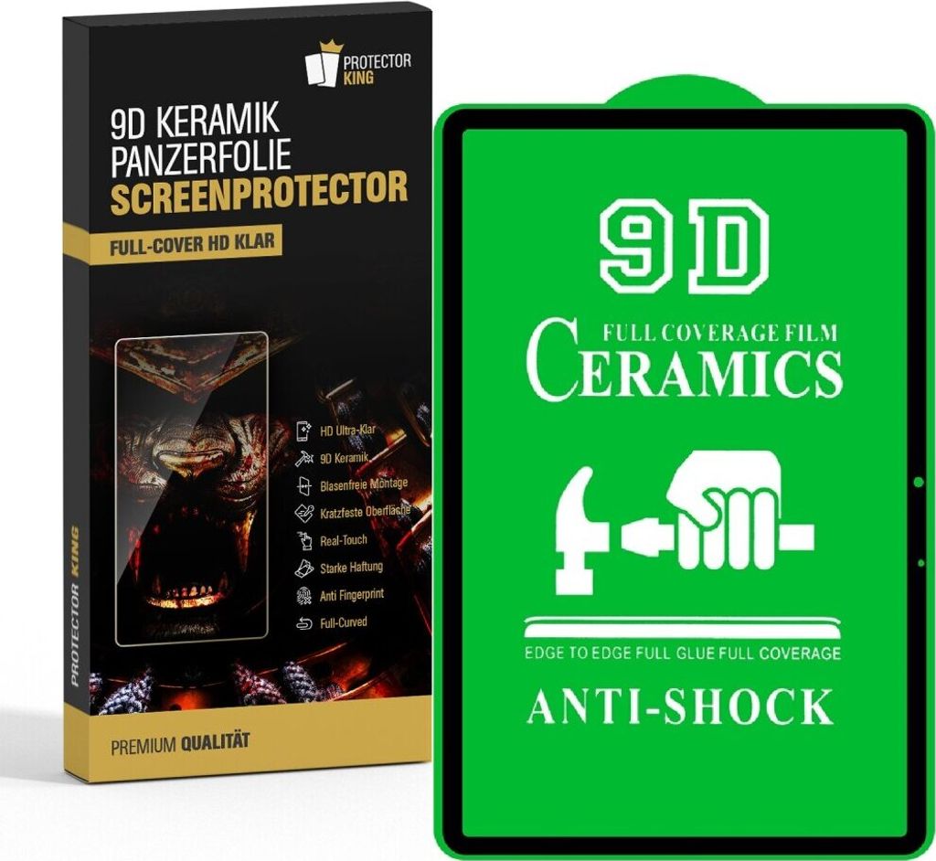 3x Panzerfolie für Samsung Galaxy Tab S8 Ultra KERAMIK Displayschutz Panzerschutz Schutzfolie Displayfolie Folie ANTI-SHOK ANTI-BRUCH-ANTI-STOß