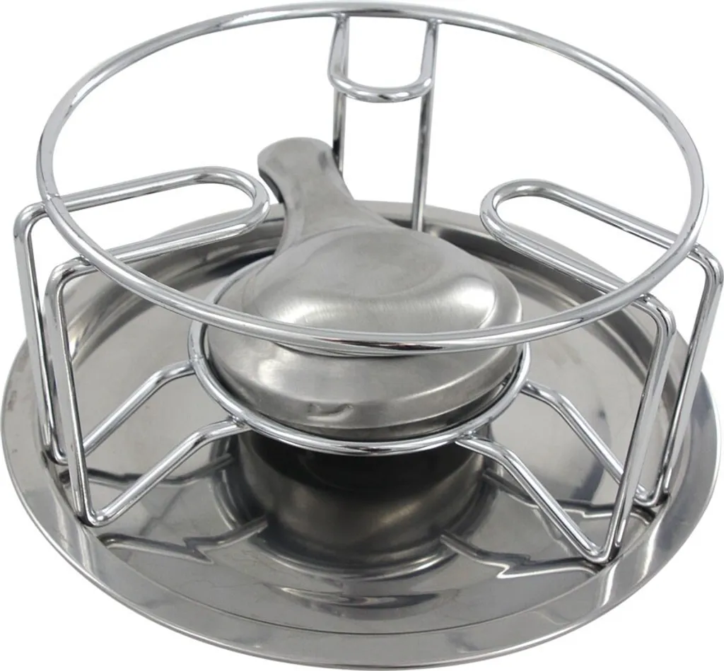 Réchaud Chauffe-plats chromé pour garder vos repas au chaud longtemps