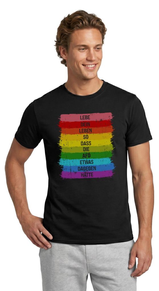Spreadshirt Lebe So Dass Die AFD Was Dagegen Hätte Produktbild 