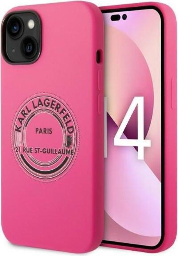 Karl Lagerfeld KLHCP14MSRSGRCF iPhone 14 Plus 6,7 Hardcase rosa / rosa Silikon RSG Handyhülle