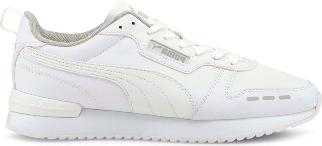 A white Puma R78 SL Runner Uni Sneaker is shown from the side against a white background.