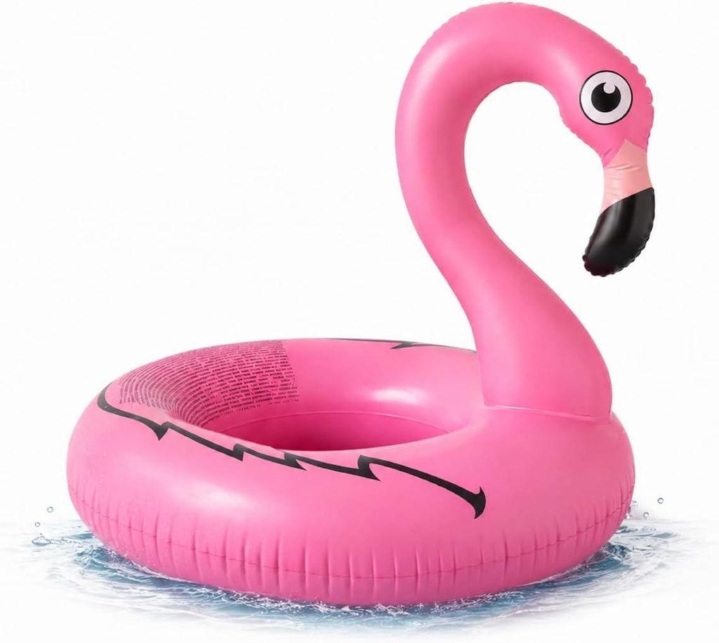 Oponka dmuchana w kształcie flaminga, średnica 110 cm – Zdjęcie produktu 