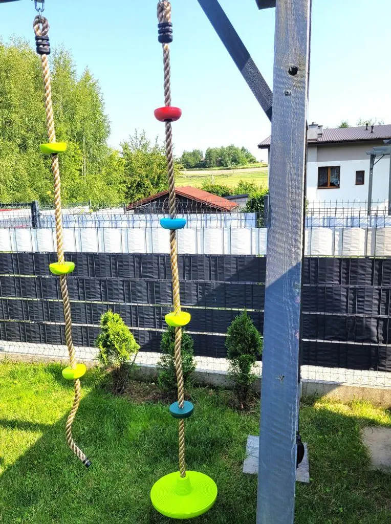 Fune con Nodi Verdi 2m per Arrampicata - Kit Palestra Fai-da-te - 10