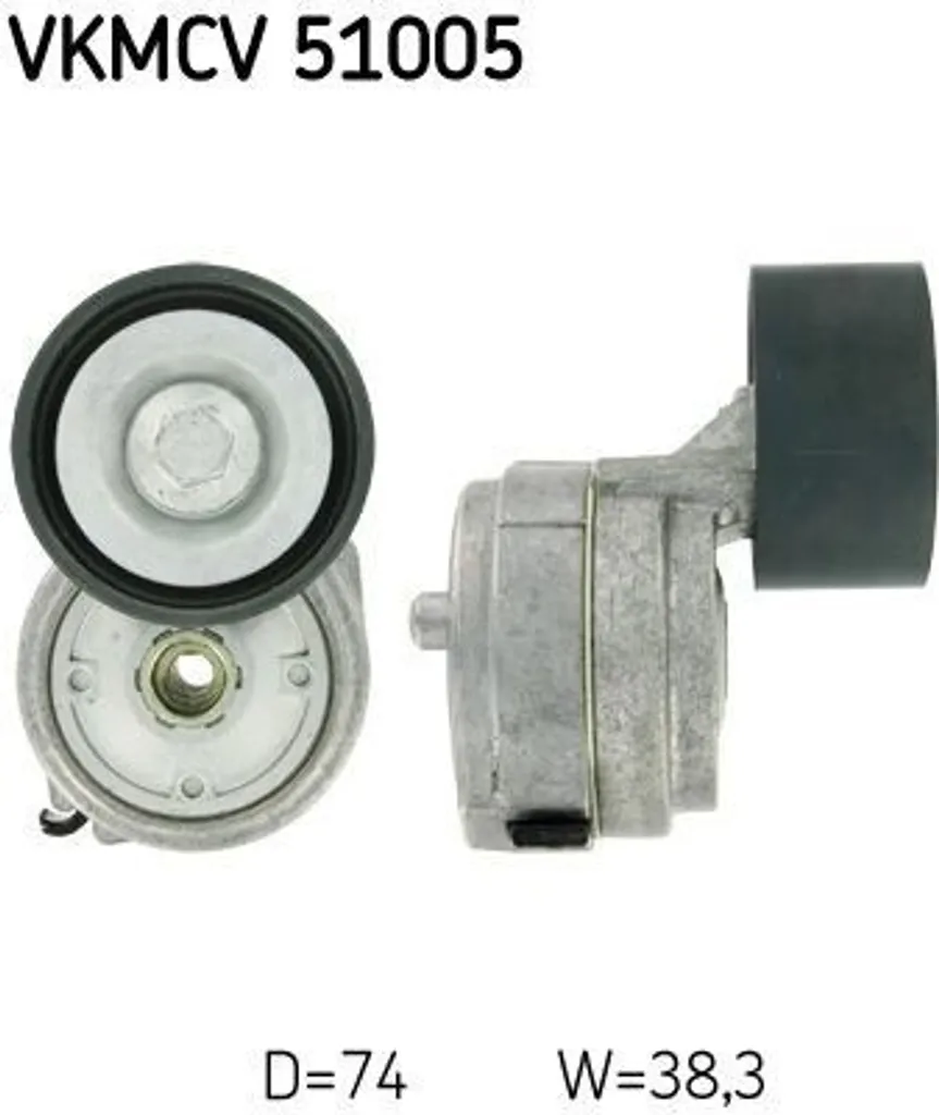 Galet Tendeur de Courroie pour Vario - Pièce de Rechange SKF VKMCV 51005
