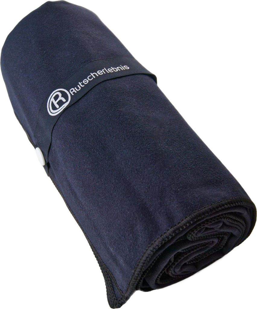 Rutscherlebnis Sport-Handtuch, 150x90cm schwarz