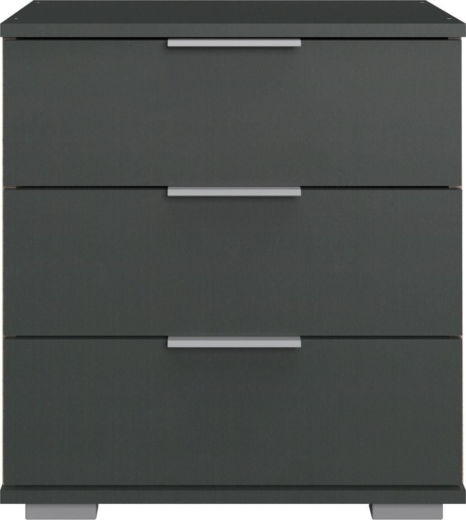 Nachtkommode >Easy Plus< (BxHxT: 52x58x38 cm) in graphit - 52x58x38cm (BxHxT)