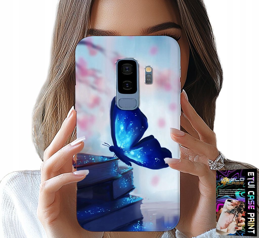 Fall Für Samsung Galaxy S9 Plus - Blau Schmetterling, Schmetterling, Damen Designs