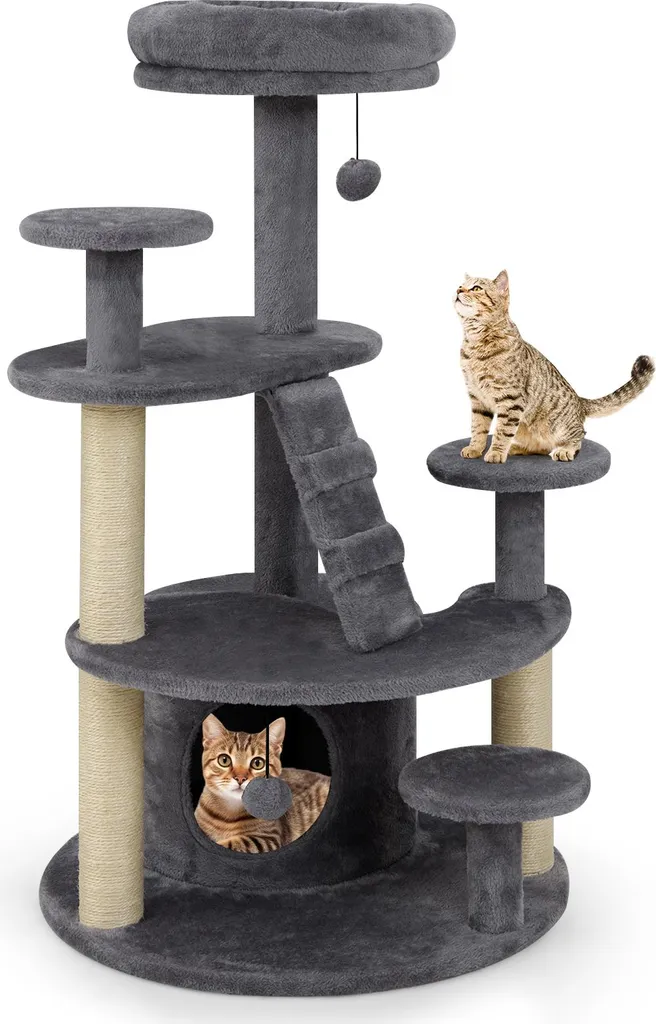 Arbre à Chat Gain de Place pour Appartement avec Niche de Repos et Jeu