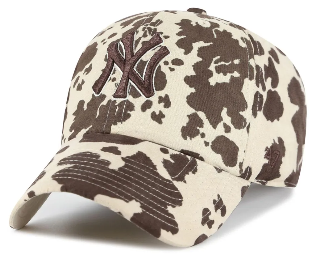 Casquette NY Yankees Beige 47 Brand Strapback Collection Animal Unique