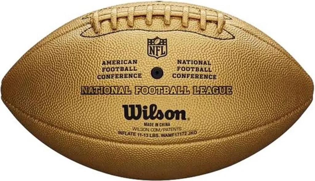 Ballon de rugby dore Wilson The Duke, edition metallique exclusive - 2